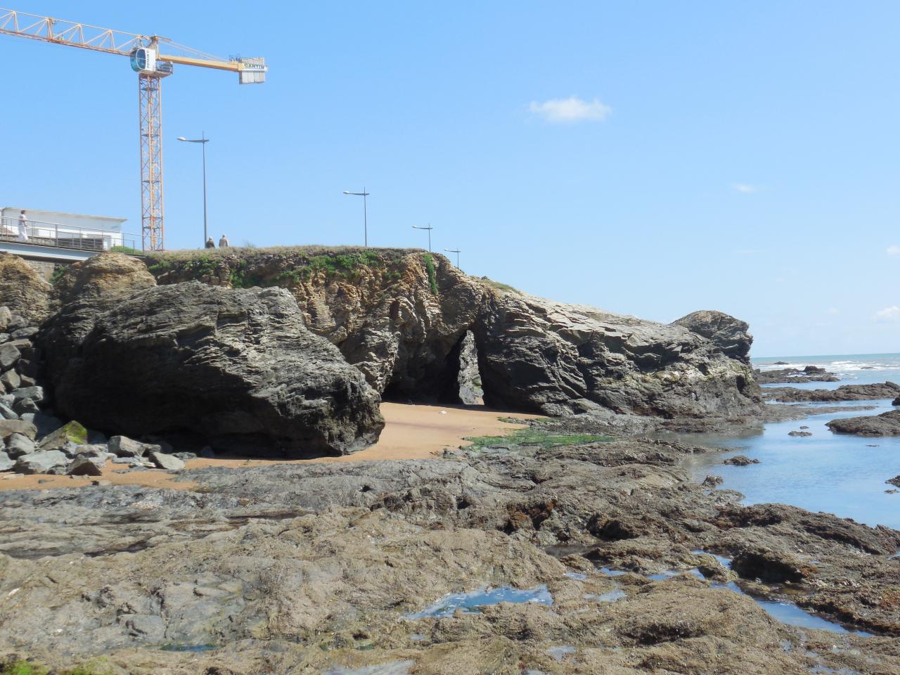 Le Trou du Diable à Marée Basse.