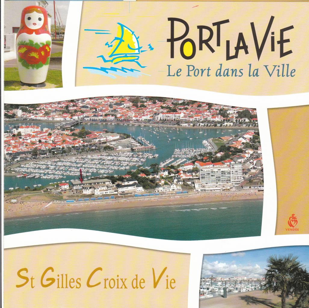 Vue Aérienne du Port de Plaisance avec Appartement Fléché.